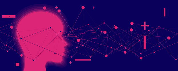 machine learning and artificial intelligence vector image