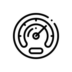 performance icon thin linear style design vector image