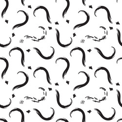 Question marks seamless pattern or interrogation vector