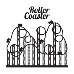 Theme park design over beige background Royalty Free Vector