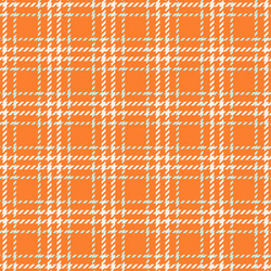 vibrant orange and pastel blue glen plaid pattern vector image