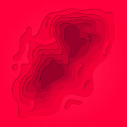 papercut multi layer red pink gradient background vector image