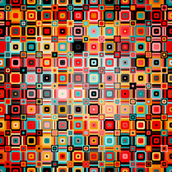 abstract geometric pattern in disco style vector image