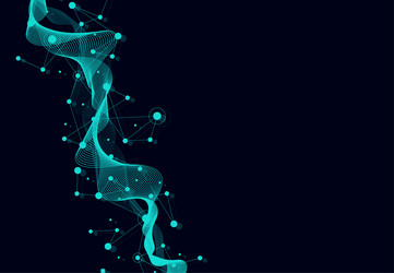 abstract technology dot and line connection vector image