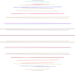 random dynamic lines circle parallel straight vector image