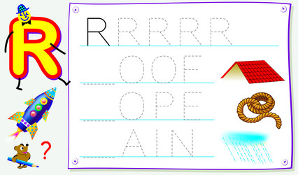 How many worksheet with body parts for kids write Vector Image