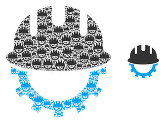 development hardhat recursive icon composition vector image