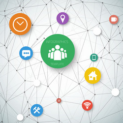 web infographic timeline pie template layout vector image