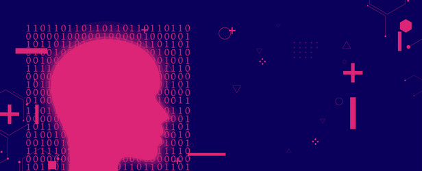 machine learning and artificial intelligence vector image