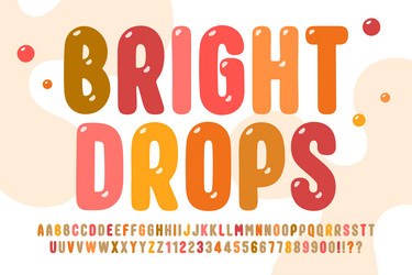 Playful original double letters alphabet design Vector Image