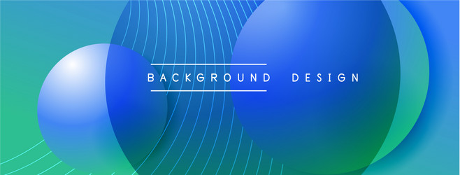 gradient circles with shadows techno vector image