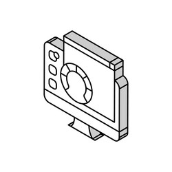 Utility software isometric icon vector