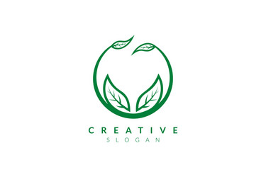 design leaf various abstract shape minimalist vector image