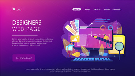 Web design development concept vector