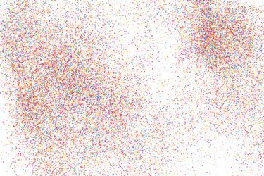 Colorful explosion of confetti colored grainy vector