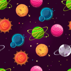 Fantasy planet pattern vector