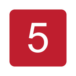 keycap digit five icon image suitable vector image