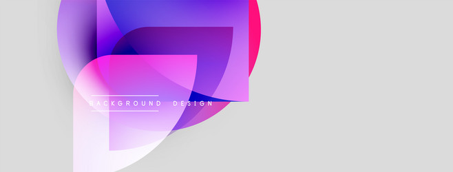 abstract fluid shapes overlap creating vibrant vector image