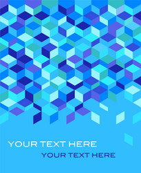 Blue crystal background Royalty Free Vector Image