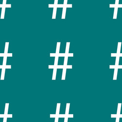 hesh tag web icon flat design seamless pattern vector image