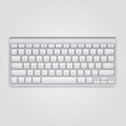 modern computer keyboard design vector image