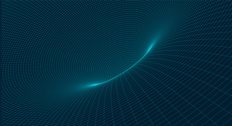 abstract technology wireframe background 3d vector image