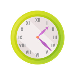 Clock icon showing exact time vector