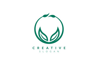 design leaf various abstract shape minimalist vector image