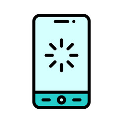 loading screen icon mobile application vector image