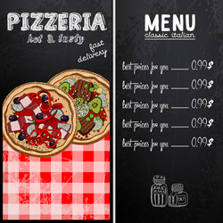 Breakfast menu template for restaurant and cafe Vector Image