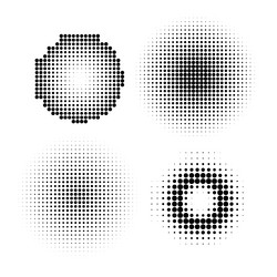 Halftone pattern texture gradient screen Vector Image