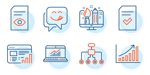 online statistics web report and creative design vector image