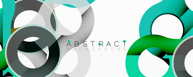 abstract design features overlapping circles vector image