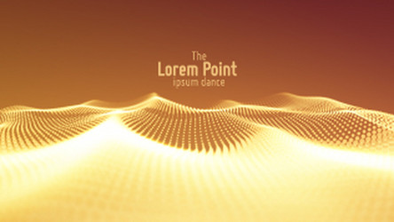 abstract particle wave points array vector image