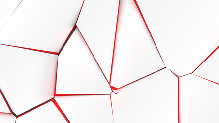 broken surface with red color in inside vector image
