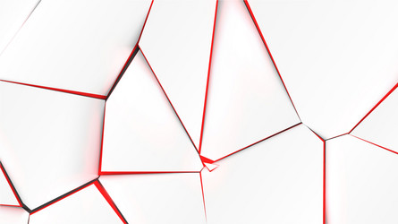 Broken surface with red color in inside vector