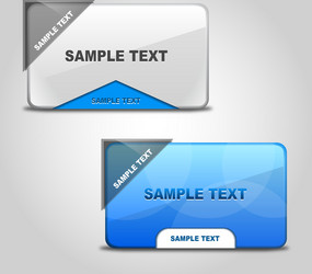 stylish web boxes vector image