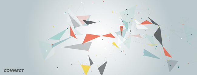 Abstract Connection Network vector image