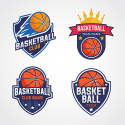Basketball Logo Collection Vector Image