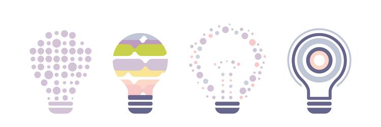 lightbulb as knowledge and smart solution icon vector image