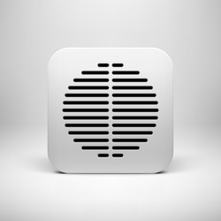 white abstract app icon button template vector image