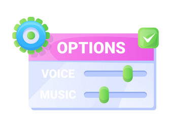 game ui button mobile application vector image
