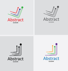 global business logo abstract Vector Image