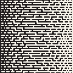Irregular Halftone Lines Pattern vector image