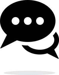 messages icon on white background vector