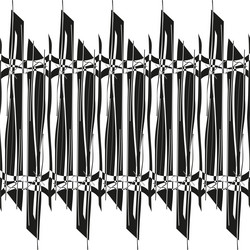 fence shape icon vertical sharp bars abstract vector image