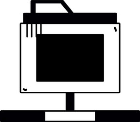 contour technology data file folder server vector image
