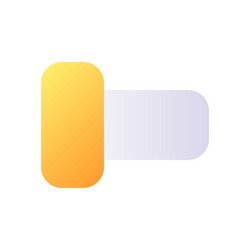 switch off pixel perfect flat gradient color ui vector image