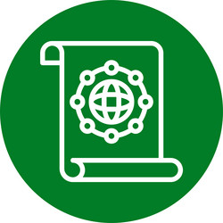 unity quest line circle style icon design vector image