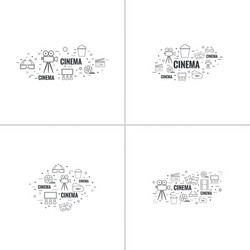 abstract background with popcorn vector image